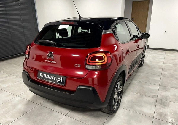 Citroen C3 cena 53900 przebieg: 70000, rok produkcji 2018 z Tychy małe 704